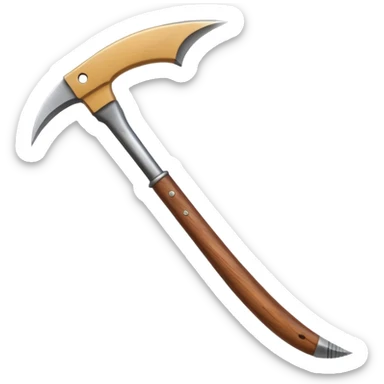 The sickle used by farmers sticker