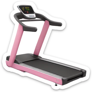 pink treadmill sticker