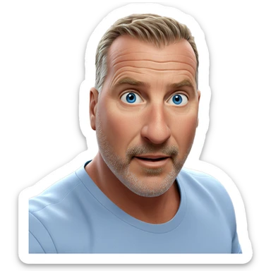 charming male with blue eyes sticker