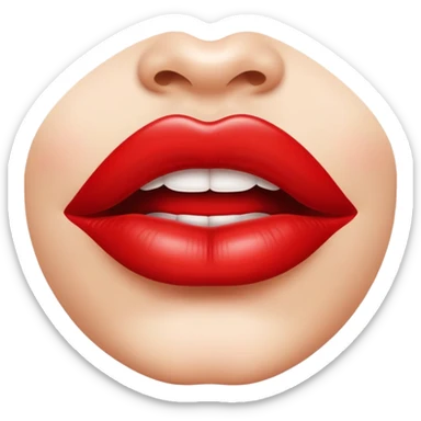 female lips sticker
