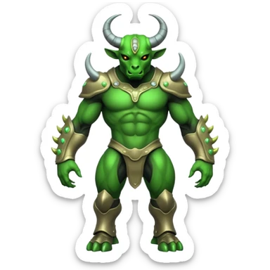 Alien minotaur sticker