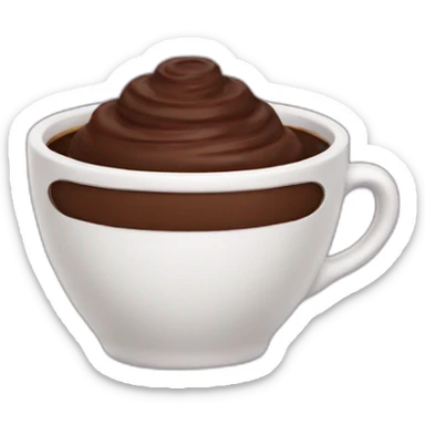 chocolat cup sticker