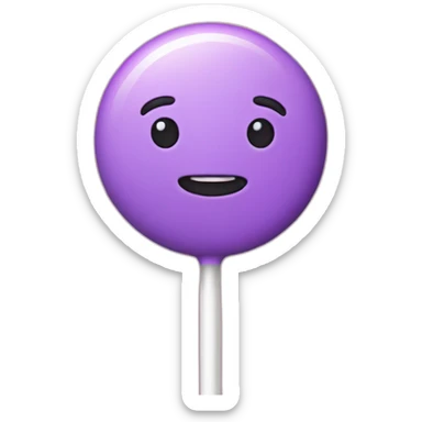 Pink purple lollipop sticker