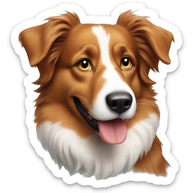 Ginger Australian Shepard  sticker