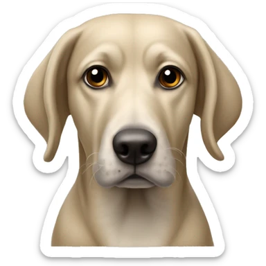 Perro braco de weimar  sticker