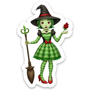 Wicked Witch of the East from the Wizard of Oz sticker