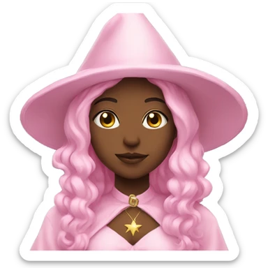 Light witch pink hello kityy sticker