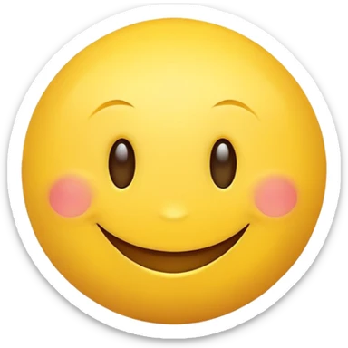 Very happy smiley face sticker