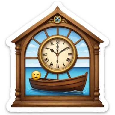 clock in a window in a house in a year in a boat in a in a emoji in a  sticker