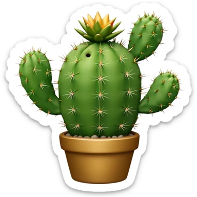 cactus trophy sticker