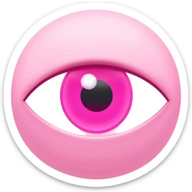 pink evil eye sticker