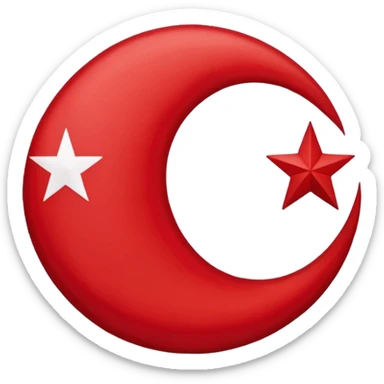 north cyprus flag sticker