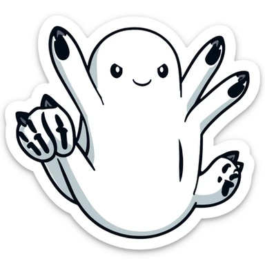 wolverine claw hands sticker