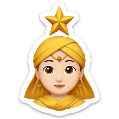 Kumral saçlı ve kıvırcık saçlı bir balerin sticker