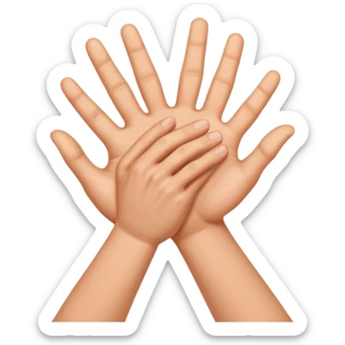 two hands gesturing a strangling an invisible subject sticker