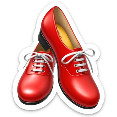 RED SHOES FROM MOVIE SONIC sticker