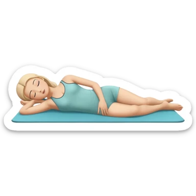  Supta Baddha Konasana (Reclining Bound Angle Pose)  sticker
