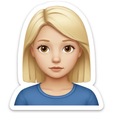 scandinavian girl sticker