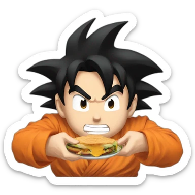 Goku hungry sticker