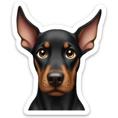 puppy doberman sticker