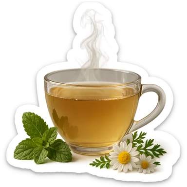 TAZZA DI TISANA DRENANTE, IPERREALISTICA 4K sticker