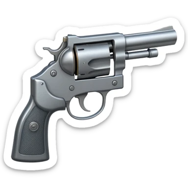 Create a revolver gun sticker
