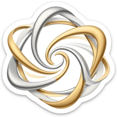 Ethereal floating abstract shapes with masculine energy aura, flowing movement, personal evolution symbol, minimal radiant forms sticker