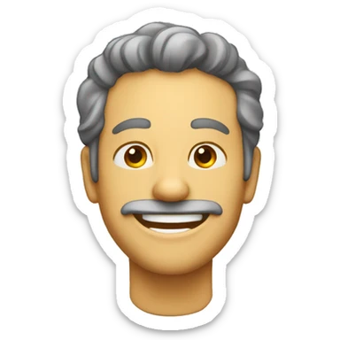 homme qui se retient de rire  sticker