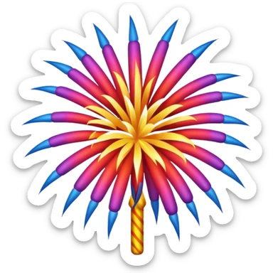 Custom firework display sticker