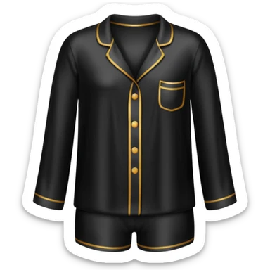 Pj's silky black sticker