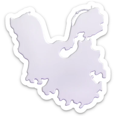 3D map of the Netherlands with distinctive shape sticker