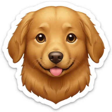 Dog golden retriever sticker