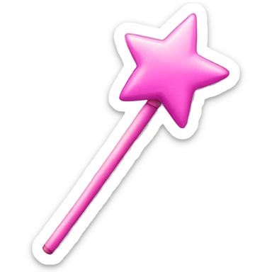 Pink wand sticker