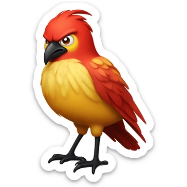 Angry bird terence sticker