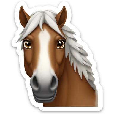 brown indian horse sticker