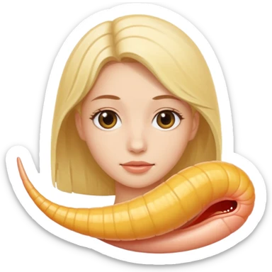 The combination of Elina and roundworm sticker