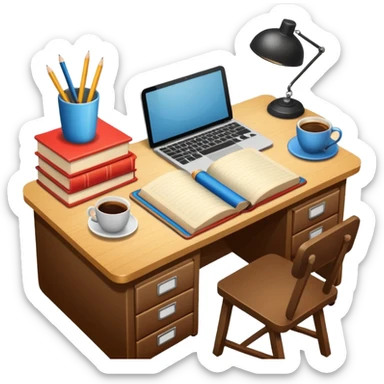 school teacher's desk sticker