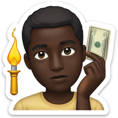 Spend no money black out sticker