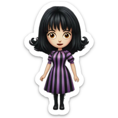 lydia deetz beetlejuice sticker
