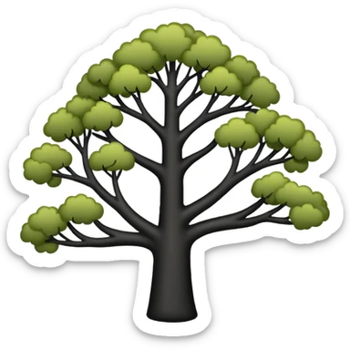the three branches of government emoji in black sticker