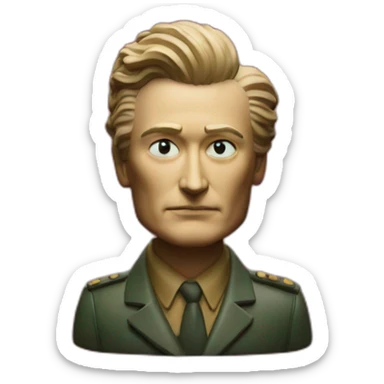 twin peaks statue in red room sticker