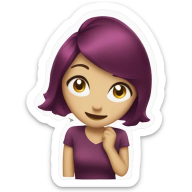 sparkle sticker in Bordeaux  sticker