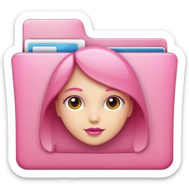 make an archive file with girly pink tones. sticker