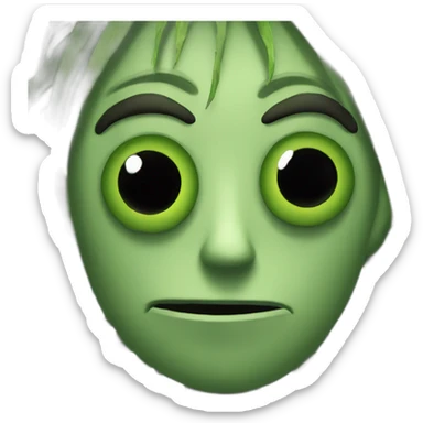 Black seed with tree eyes pvz sticker