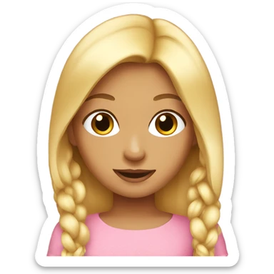 Girly girl emoji  sticker