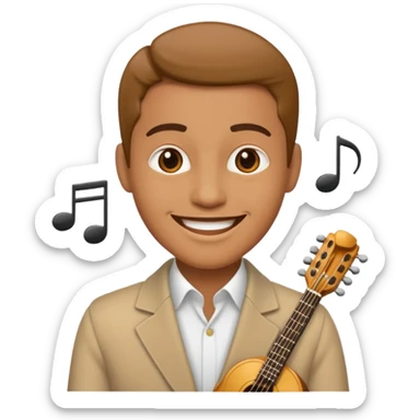 musical icon sticker