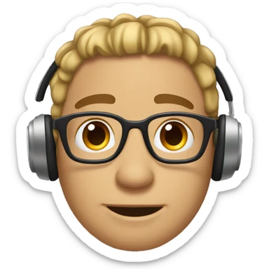 CHICO CON AUDIFONOS sticker
