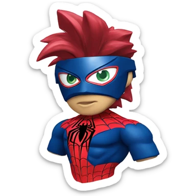 Beyblade spiderman model sticker
