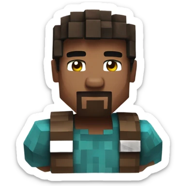 Steve from Minecraft sticker