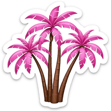 palmeras rosa sticker